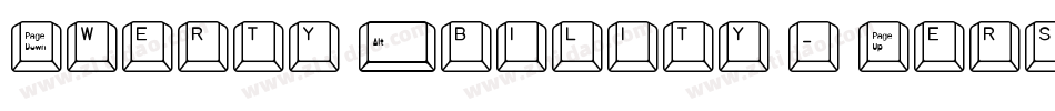 Qwerty Ability - Personal Use字体转换